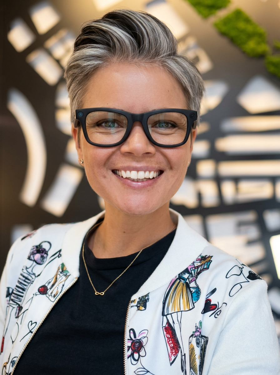 Portrait of Amanda DeVlugt, founder of Merdeka Consulting